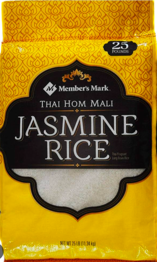 Jasmine rice 25 lbs