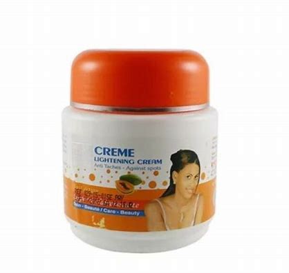 Natural papaya cream bottle